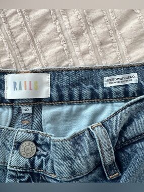 Rails Speedway Cargo Relaxed Boyfriend Jeans Size 29